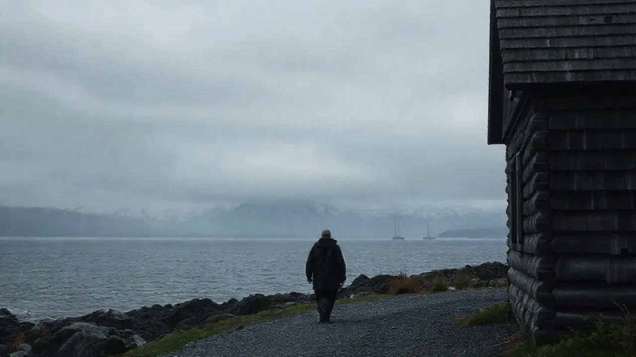 Paisaje sereno, solitario y ligeramente melancólico