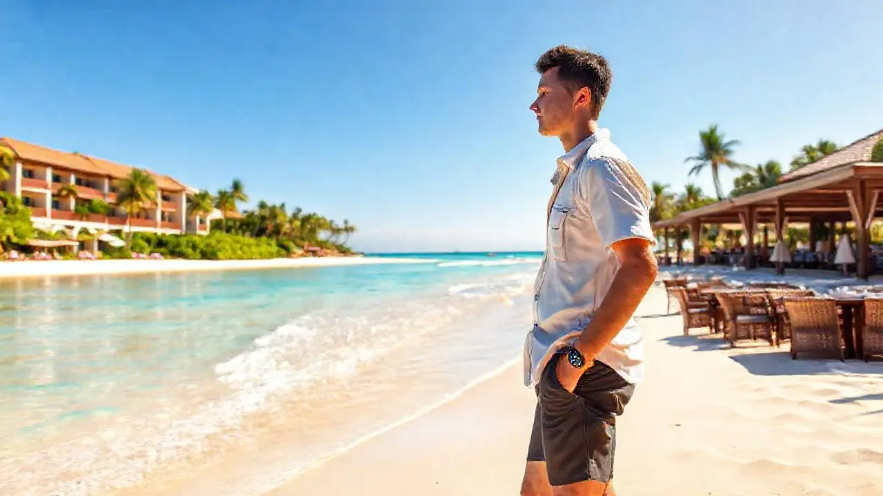 Playa tropical, paz y relajación absoluta