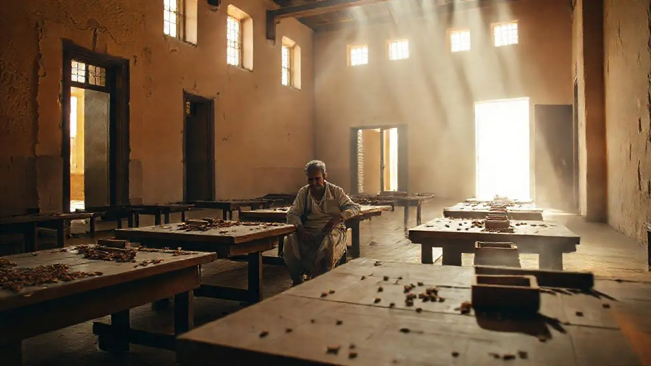 Ambiente tranquilo y atemporal en un taller