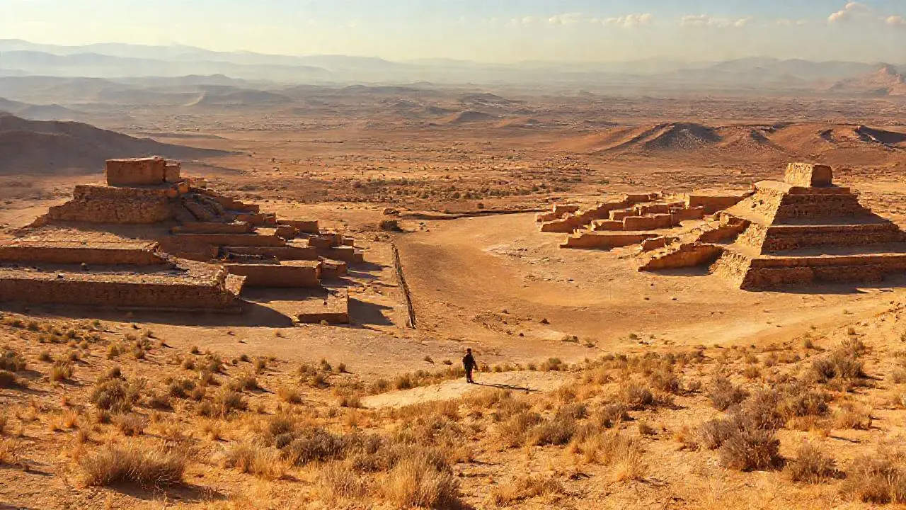 Un paisaje desértico, vasto y silencioso