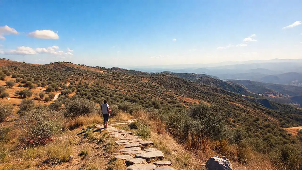 Paz en un paisaje soleado y extenso