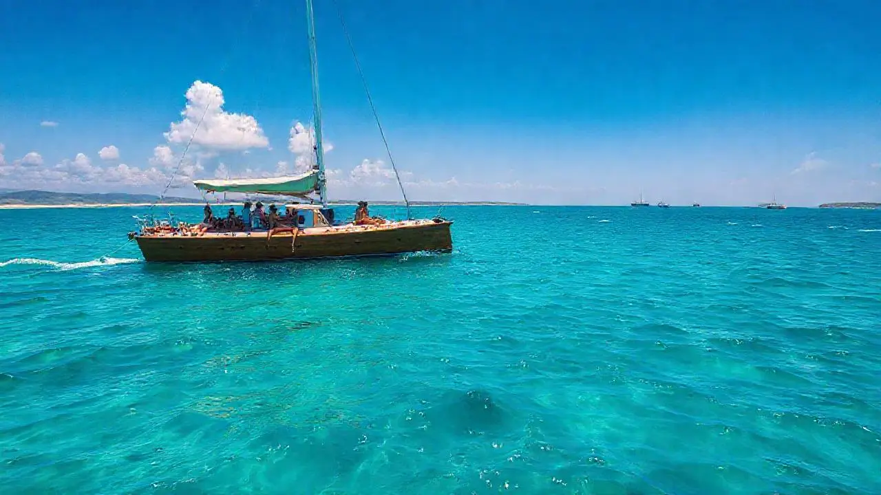 Tranquilidad en un vasto mar azul