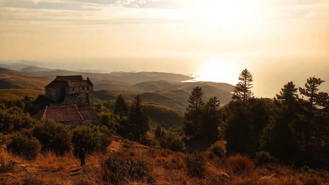 Paisaje costero sereno y vasto