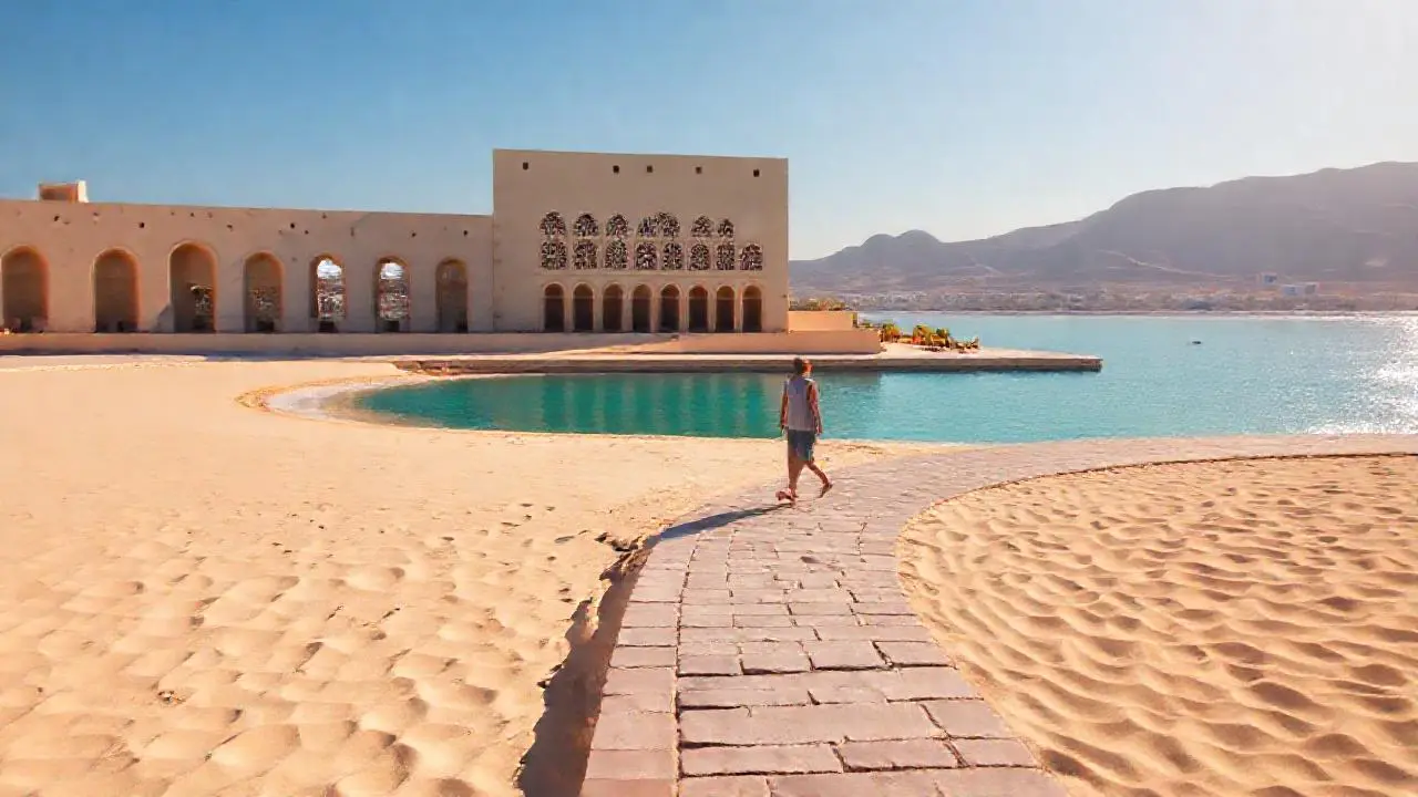 Paz serena en un paisaje cálido