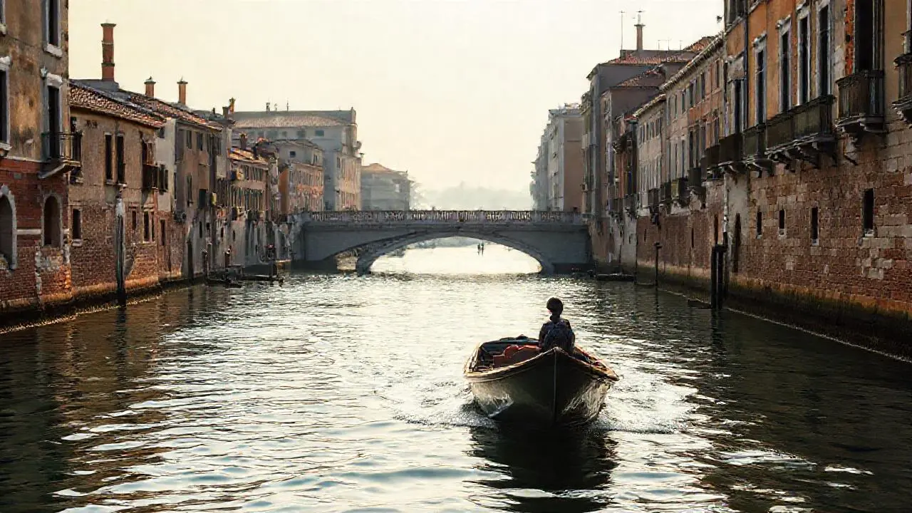 Un paisaje veneciano sereno y nostálgico