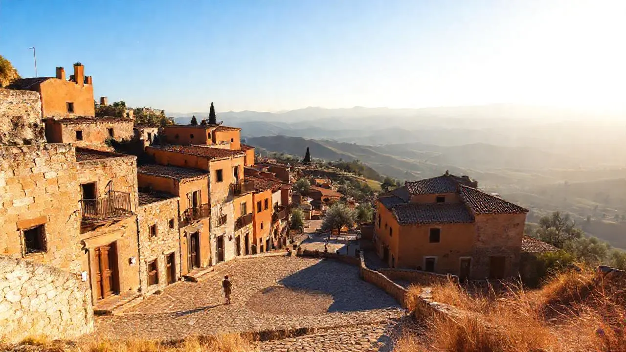 Paz rural, luz suave y atemporal