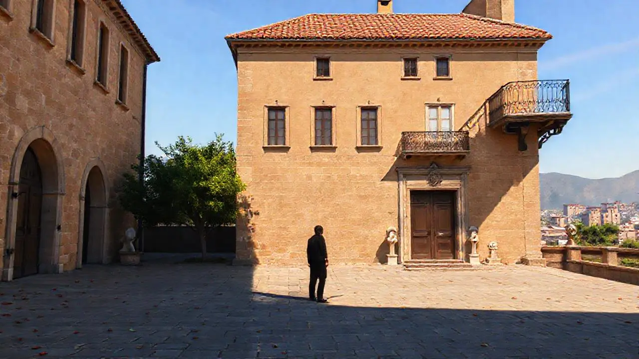 Arquitectura antigua en un paisaje sereno