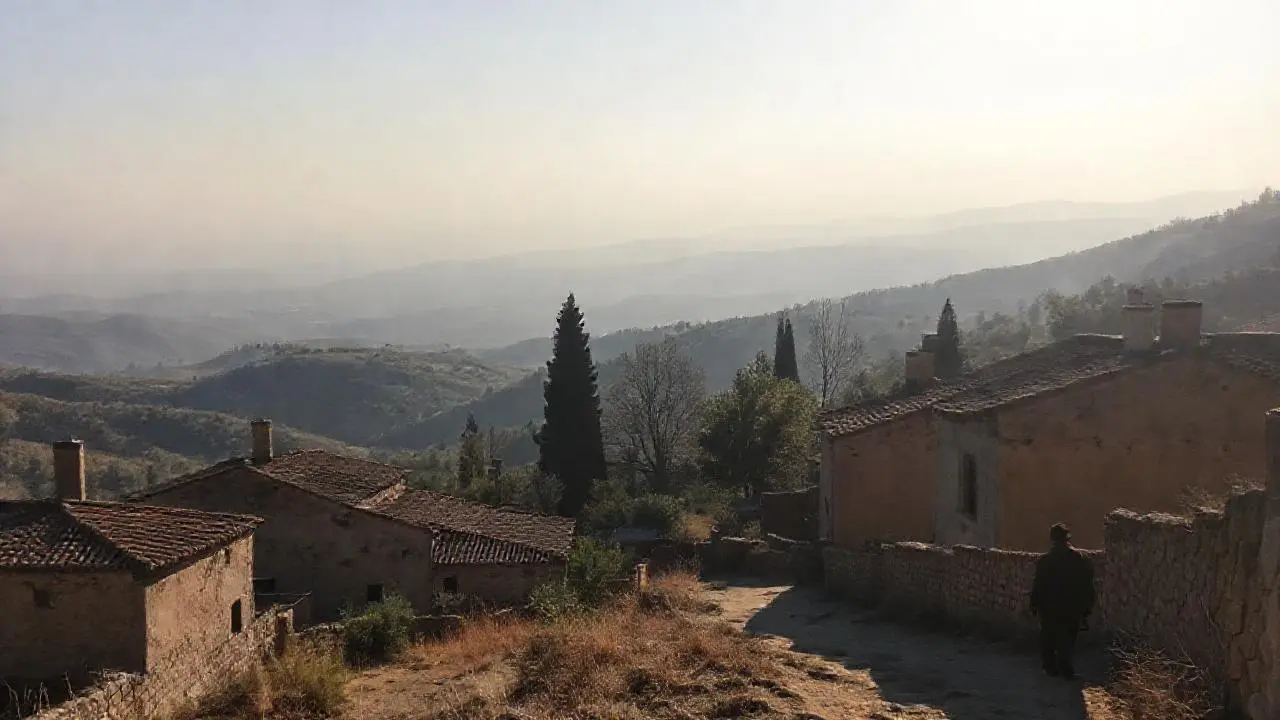 Paisaje rural tranquilo y soleado