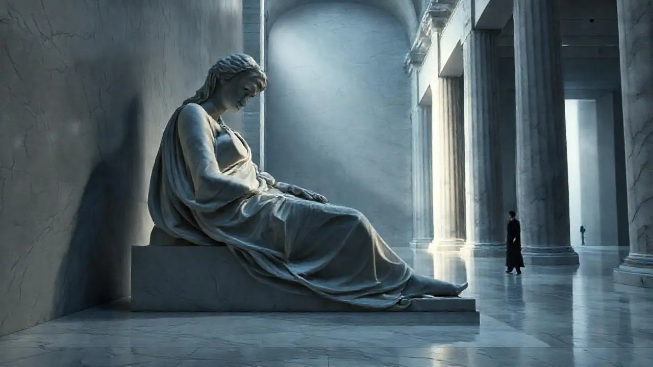 Escultura clásica, sobria y monumental