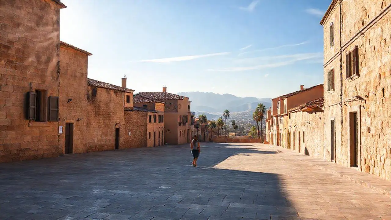 Calma y luz en un paisaje antiguo