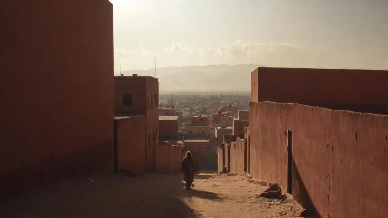 Ciudad antigua, cálida y polvorienta