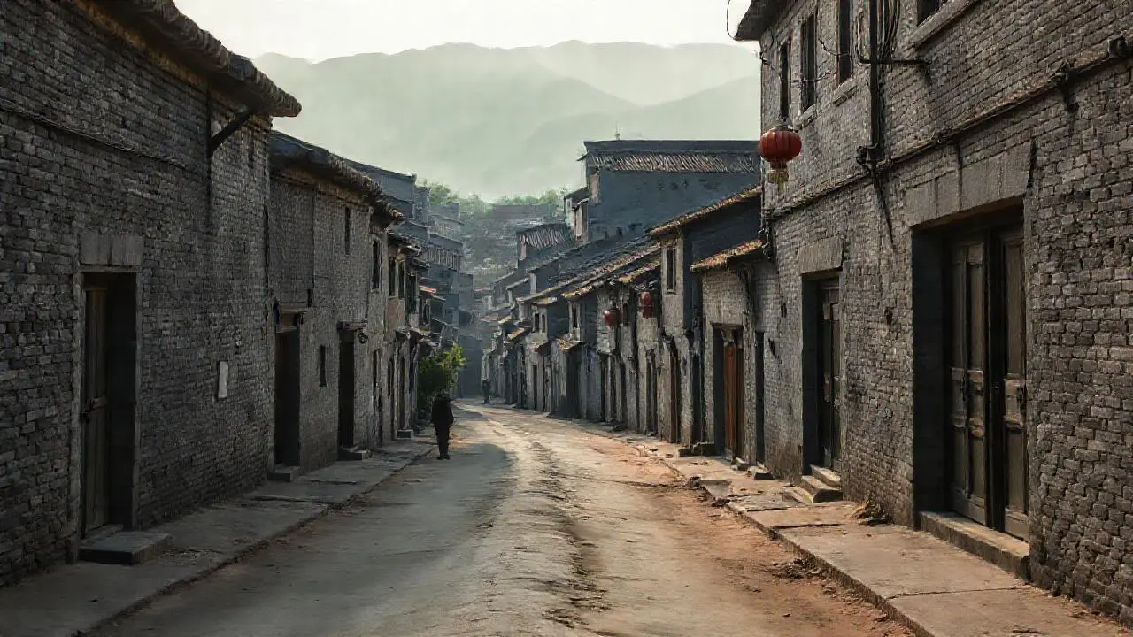 Antigua ciudad china, silenciosa y nostálgica
