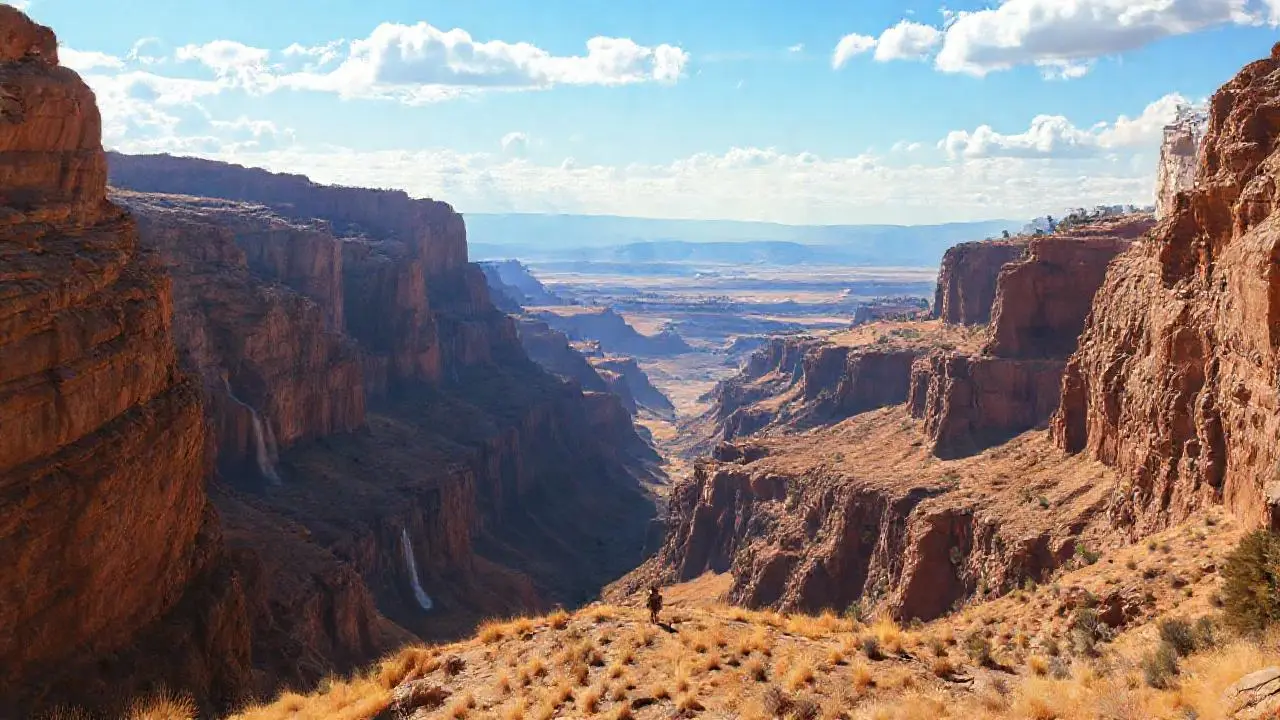 Imponente paisaje natural, vasto y sereno