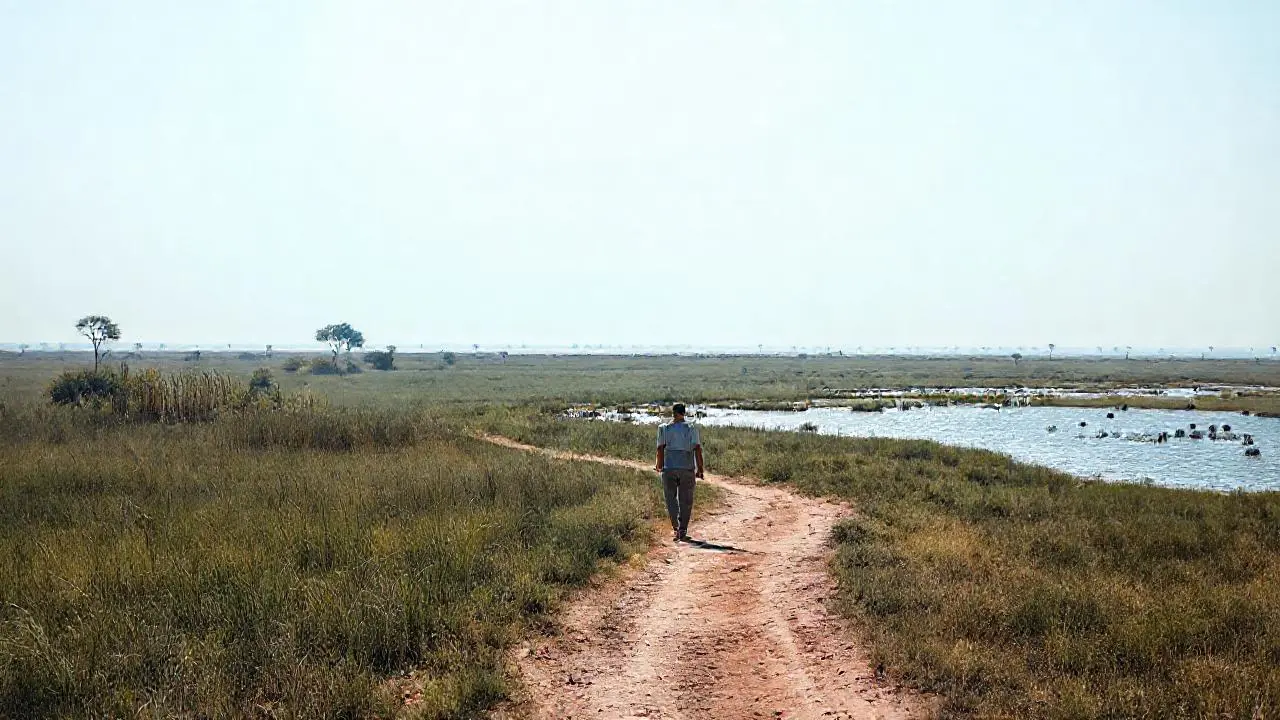 Paisaje tranquilo y vasto, lleno de calma