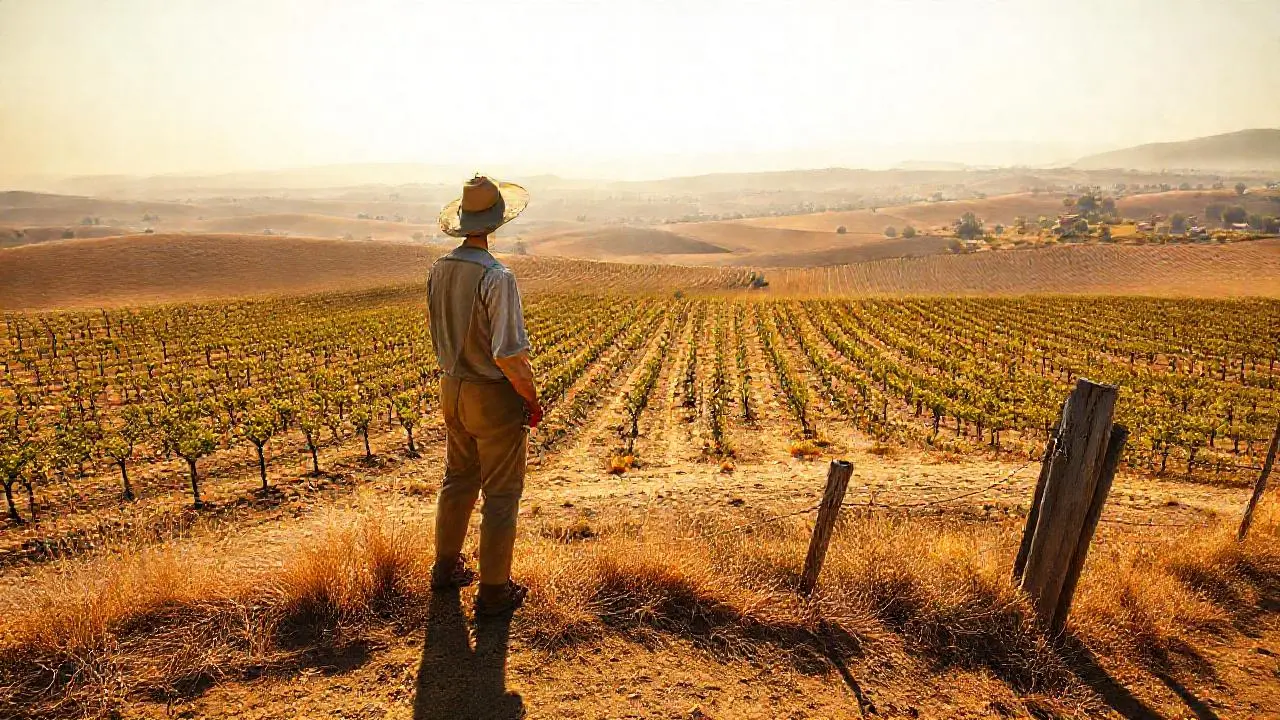 Paisaje rural tranquilo y soleado