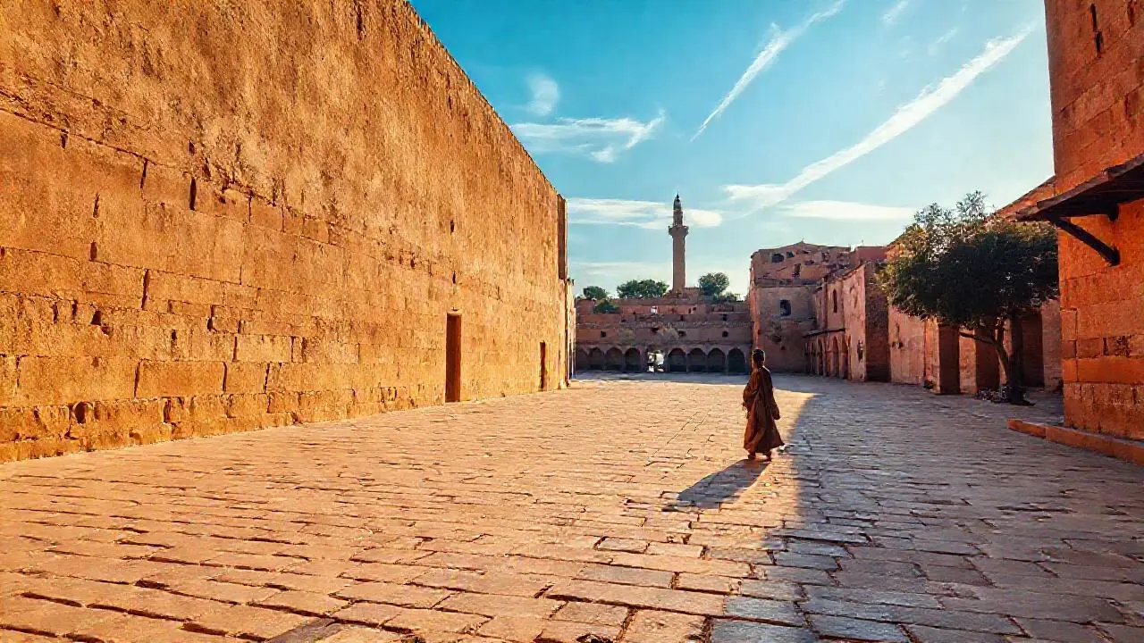 Serenidad ancestral bajo un cielo amplio