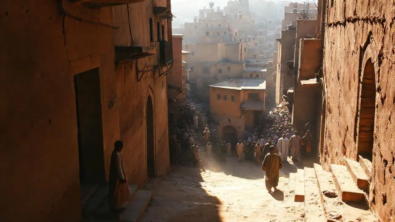 Ciudad antigua, polvorienta y llena de historia