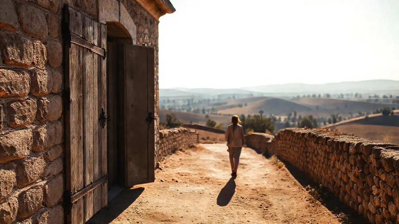 Paz rural, luz suave y distante