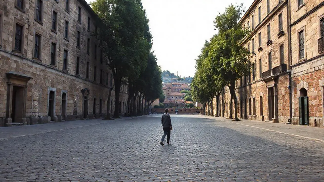 Plaza histórica, tranquila y llena de detalles