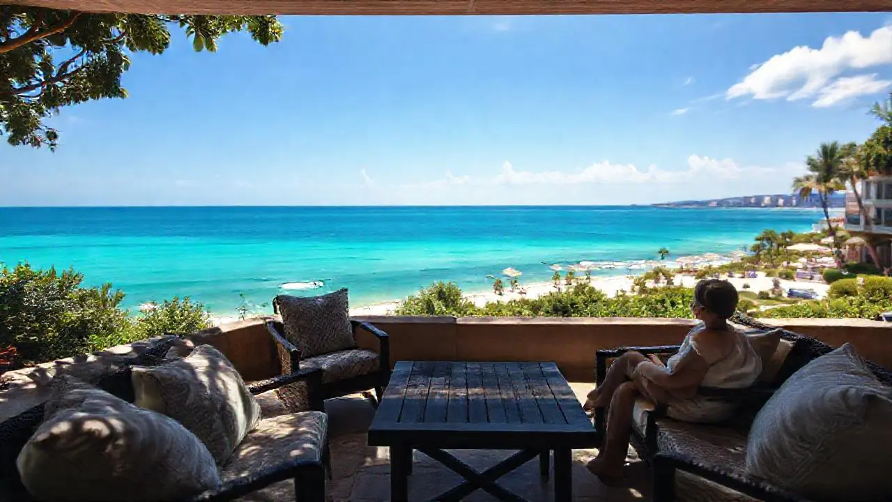 Paz relajante en un entorno costero