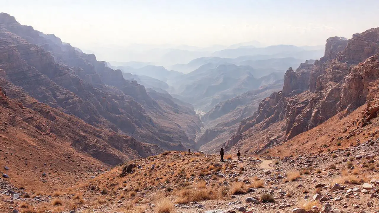 Paisaje árido, vasto y sereno