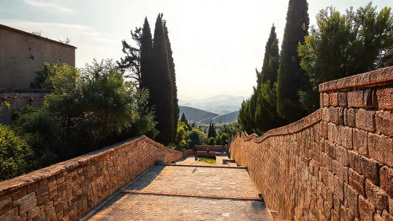 Paz y quietud en un jardín antiguo