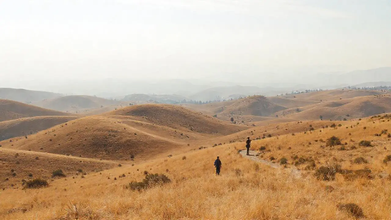Paisaje abierto, vasto y sereno