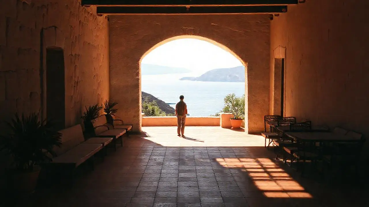 Serenidad mediterránea en una escena cálida