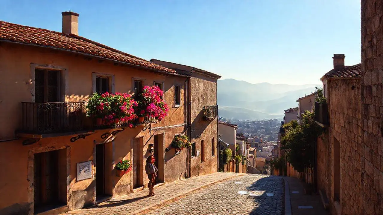 Encanto mediterráneo, luz suave y tranquila