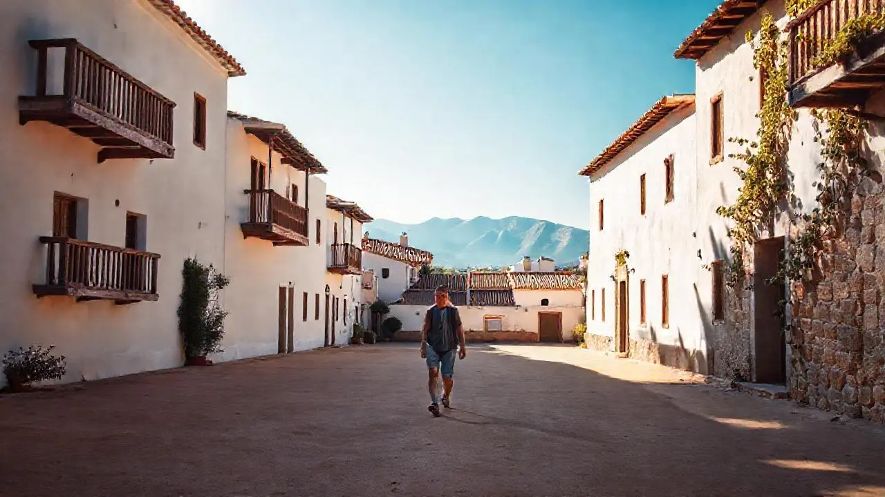 Paz mediterránea bajo el sol cálido