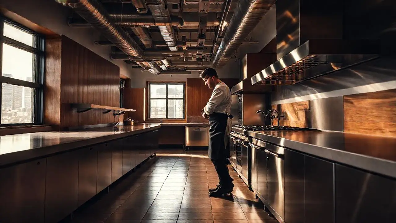 Cocina moderna, luminosa y espaciosa