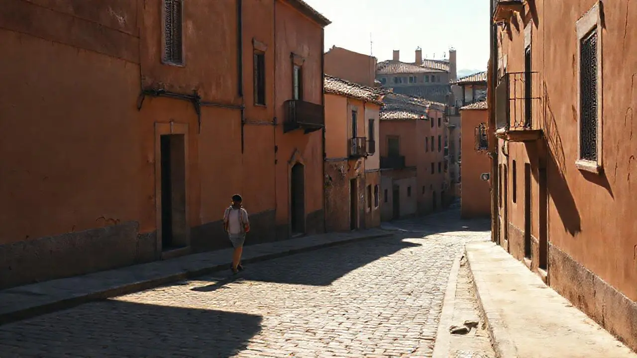 Calles soleadas, arquitectura tradicional y ambiente tranquilo