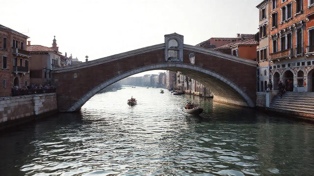 Un tranquilo y hermoso paisaje veneciano