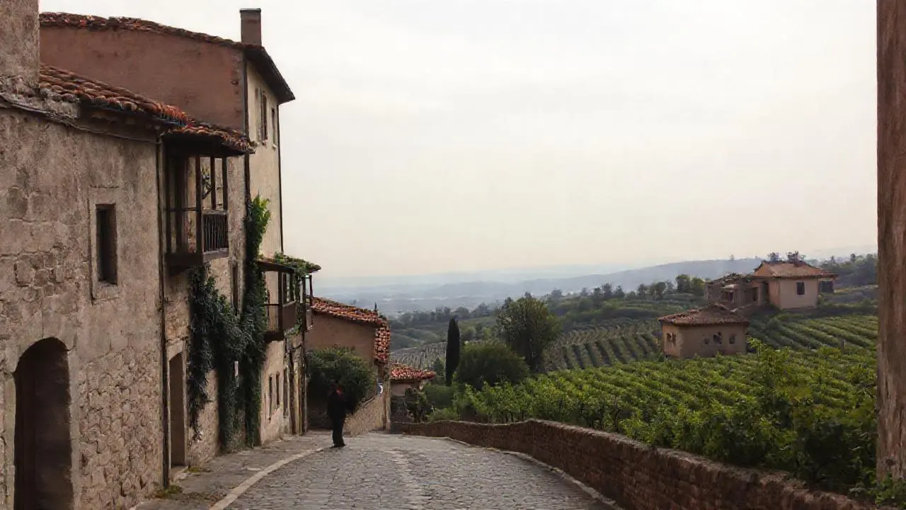 Paz rural, luz suave y detalles antiguos