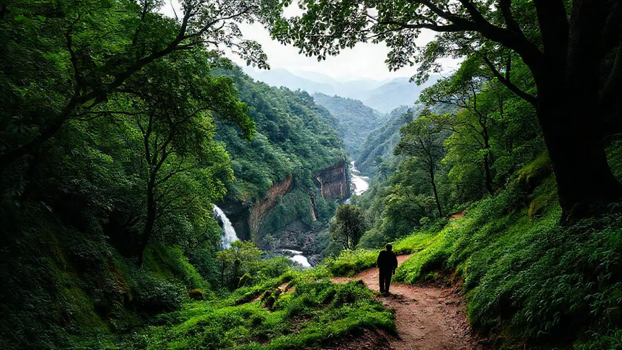 Paisaje salvaje, tranquilo y exuberante