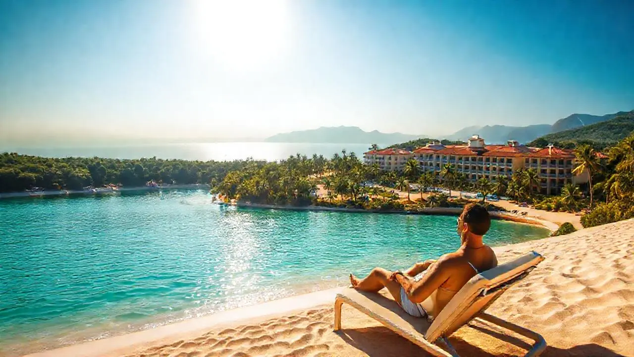 Paraíso tropical de calma y belleza