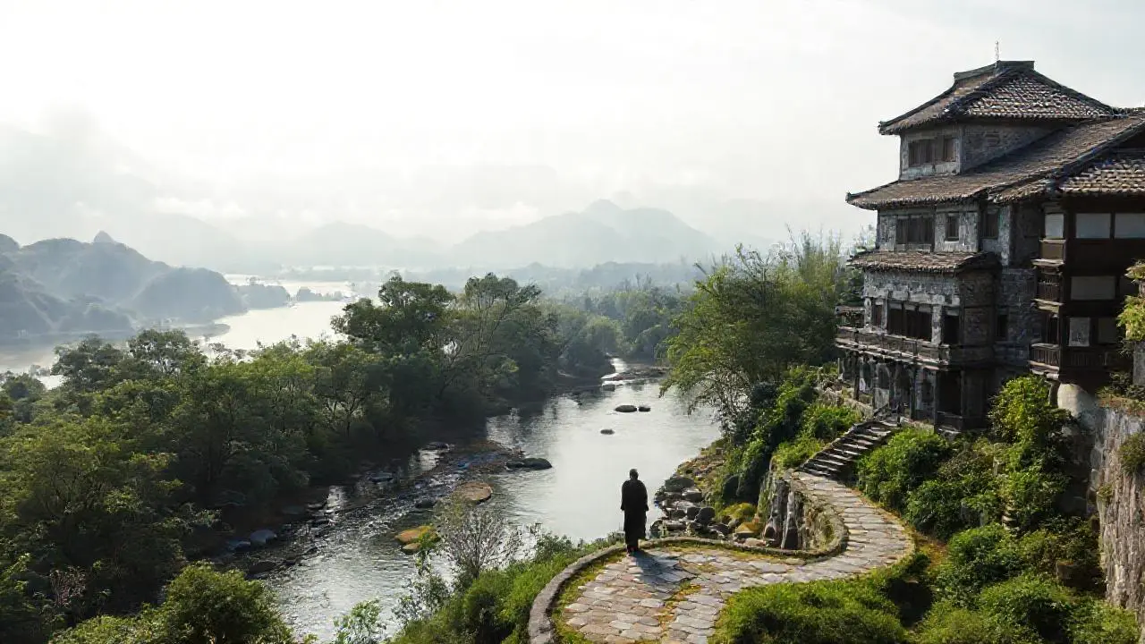 Paz natural, luz suave y calma serena