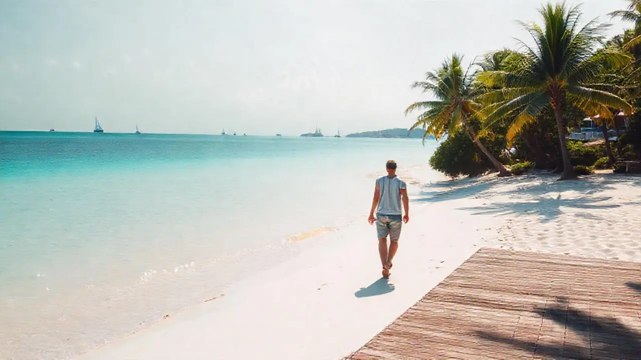 Paraíso tropical sereno y luminoso