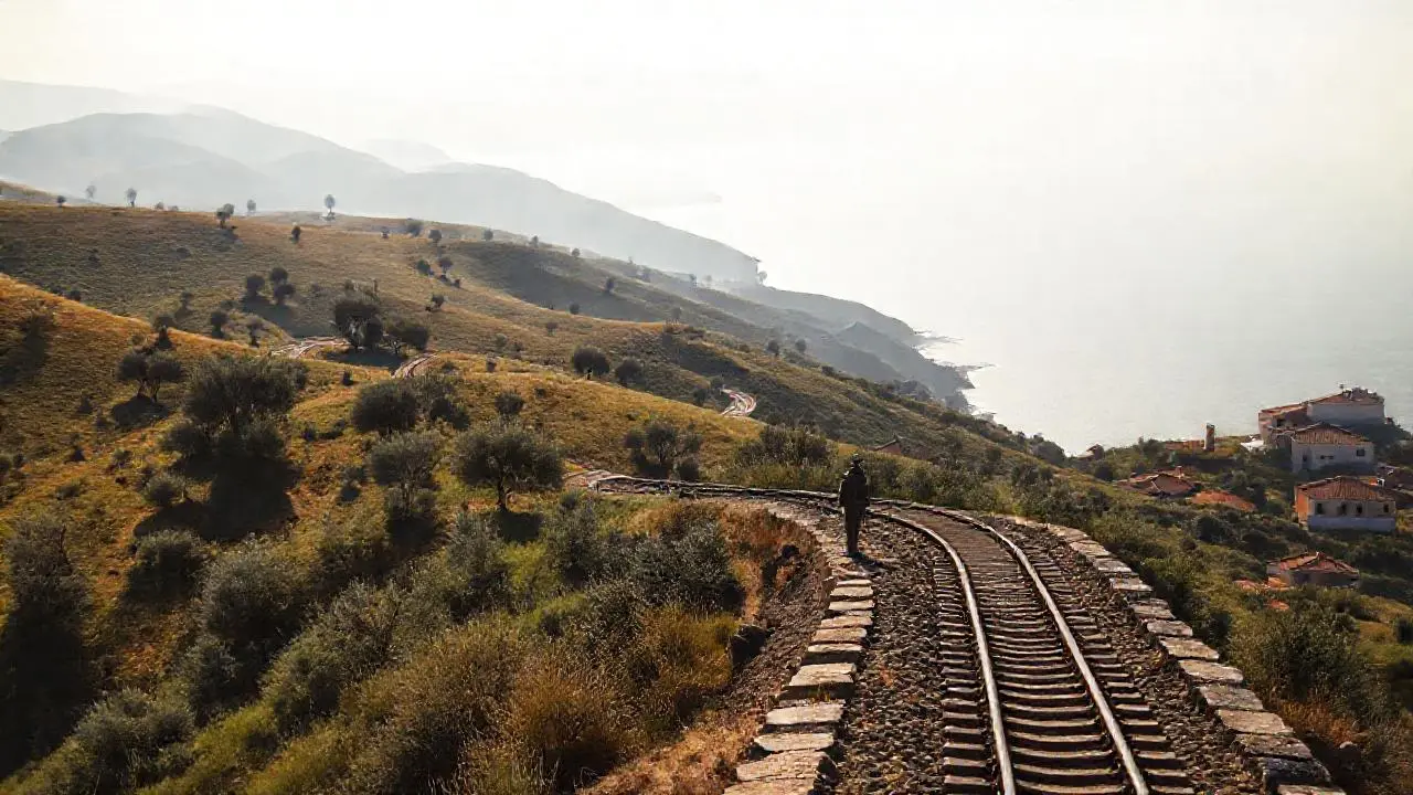 Paisaje rural tranquilo y soleado