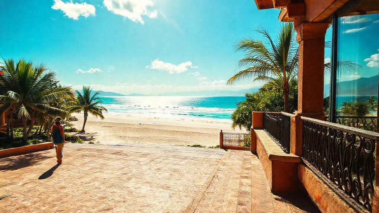 Tranquilidad tropical bajo un cielo despejado