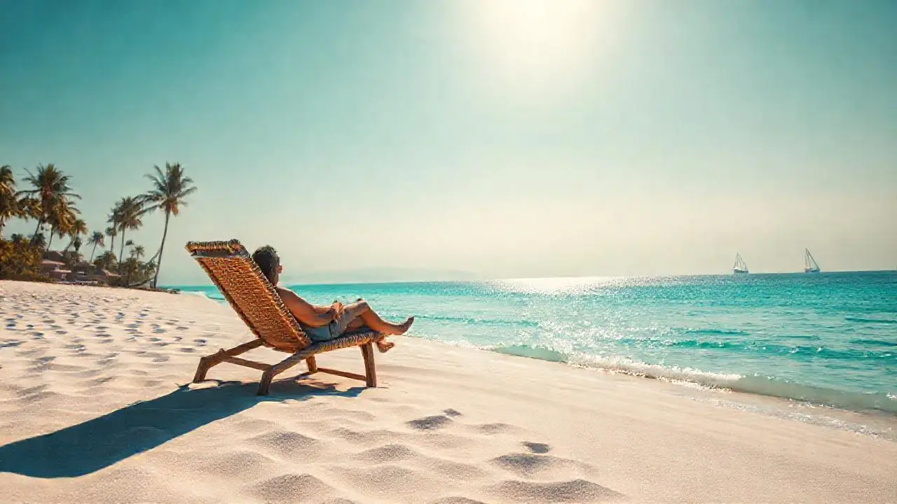 Paz y belleza en una playa serena