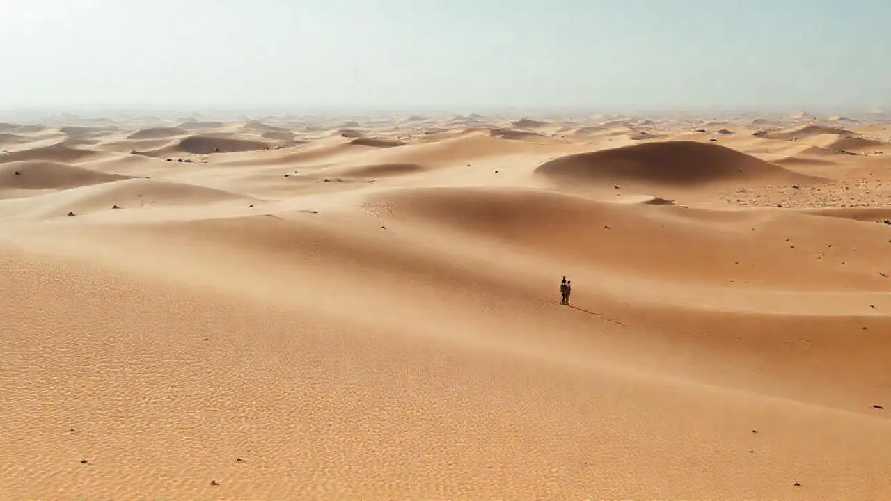 Un paisaje árido, vasto y silencioso