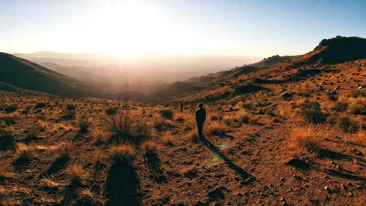 Paisaje amplio, tranquilo y soleado