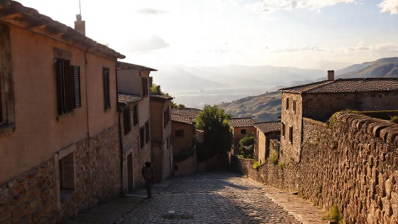 Paz rural, luz suave, y vastedad
