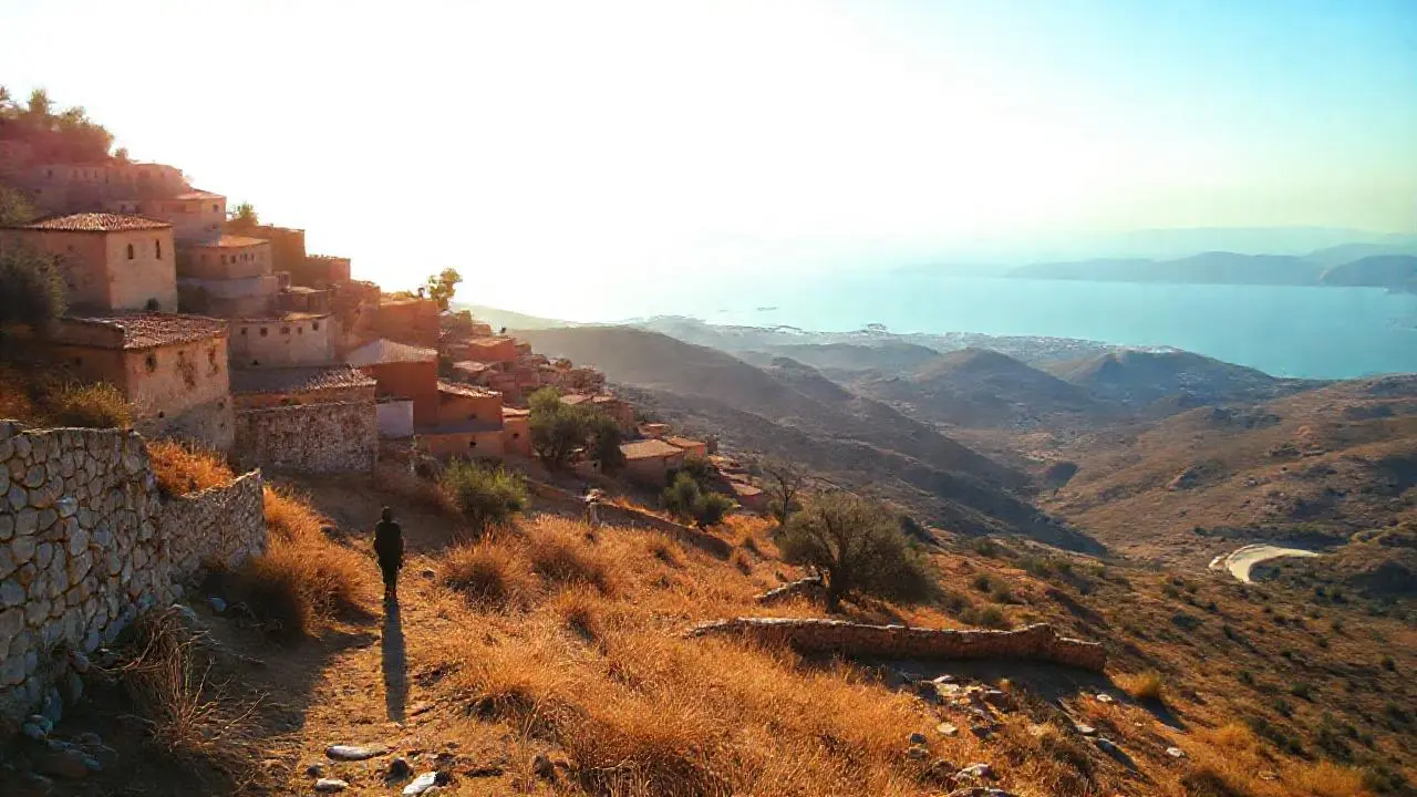 Paisaje mediterráneo, cálido y vasto