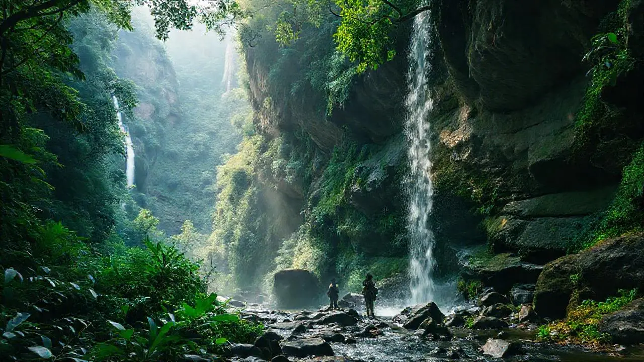 Selva exuberante y natural, con profundidad