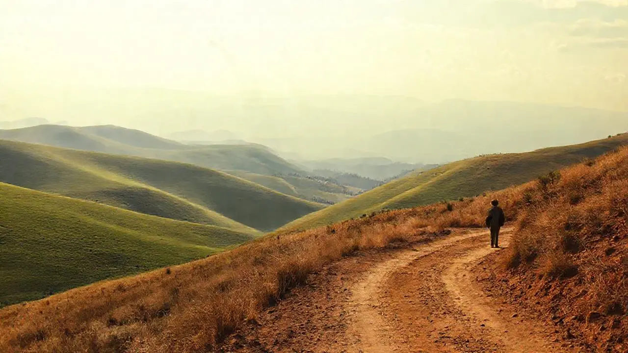 Paisaje vasto y tranquilo, lleno de calma