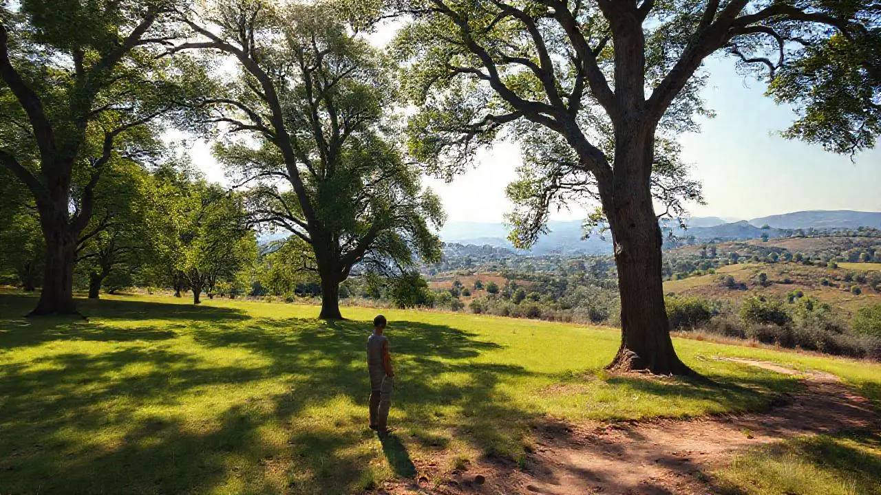 Paisaje natural sereno y amplio