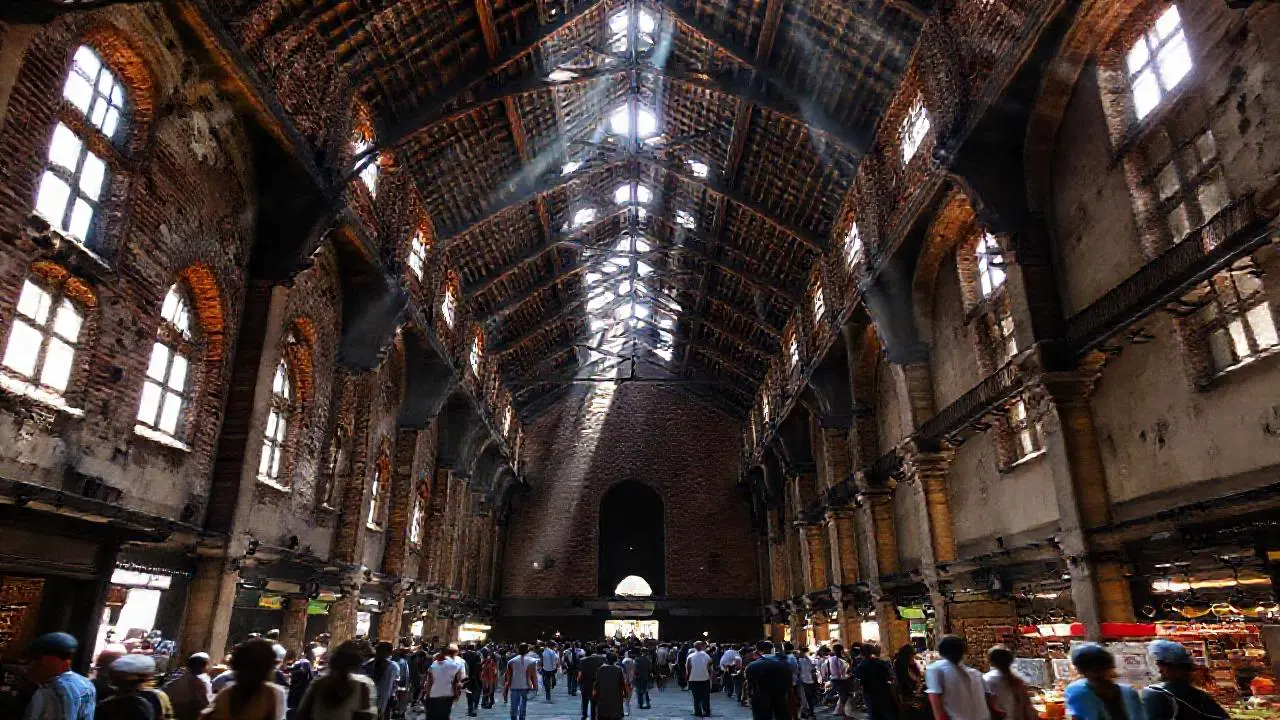 Espacio antiguo, lleno de luz y textura