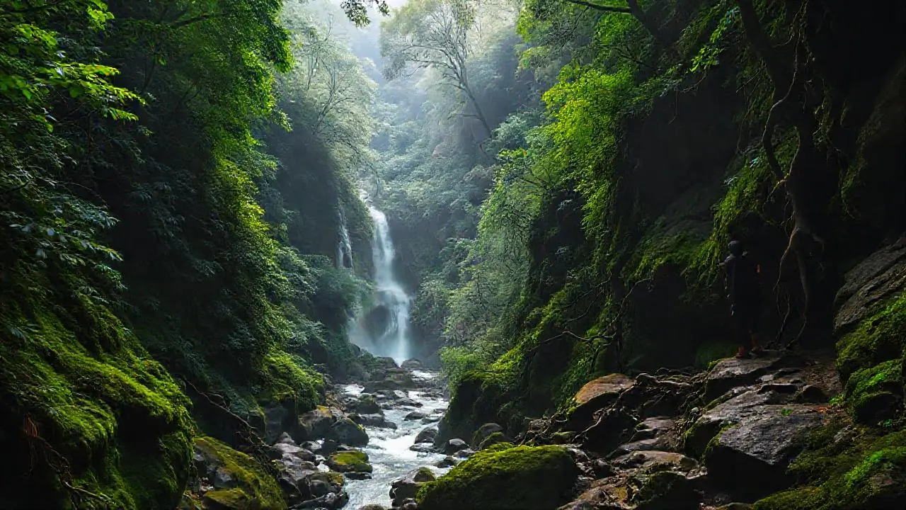 Selva profunda, húmeda y misteriosa